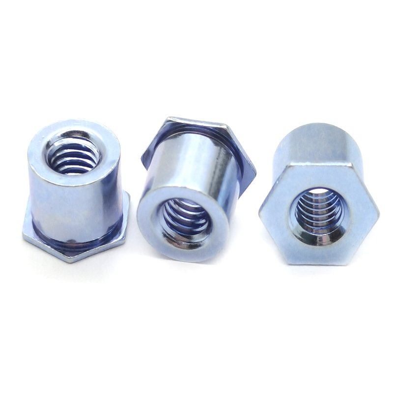 TSO/TSOS/TSOA/TSO4型壓鉚螺母柱,用于厚度為 .025”/0.63 mm的薄板